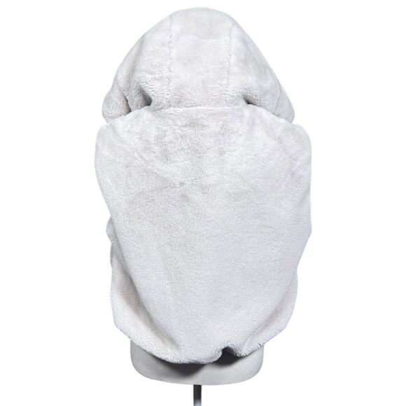 Zara Women's Cream Plush Faux Fur Hooded Vest with Zipper - Size XS - Picture 4 of 8